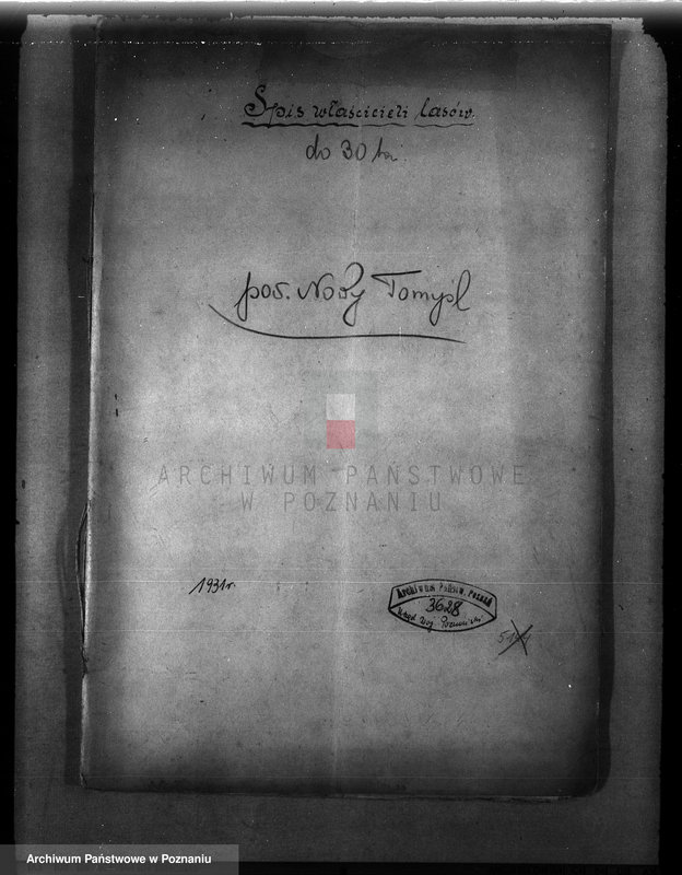 Obraz 4 z jednostki "Spis właścicieli lasów do 30 ha powiat nowotomyski"