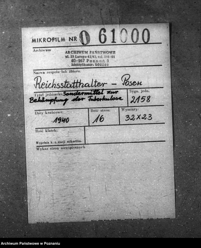 Obraz 2 z jednostki "Sondermittel zur Bekämpfung der Tuberkulose"