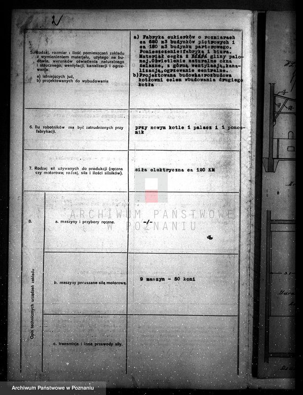 Obraz 7 z jednostki "Zatwierdzenie zakładu przemysłowego /fabryki cukierków "Kanold" w Lesznie"