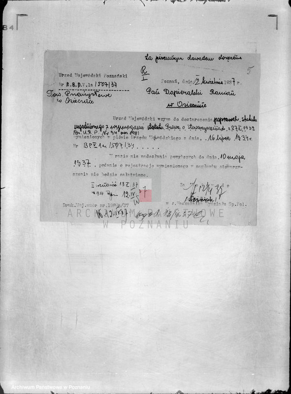 Obraz 9 z jednostki "/Towarzystwo Przemysłowe w Osiecznie/"