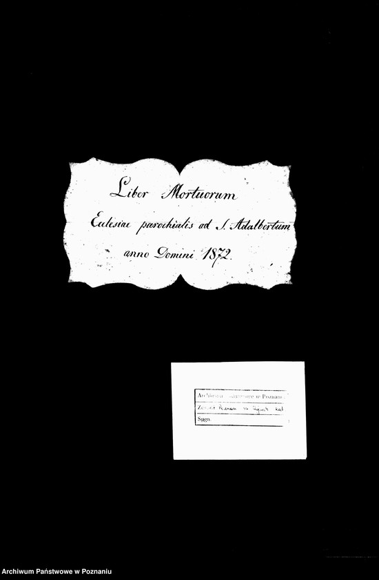 Obraz 1 z jednostki "Księga zgonów"