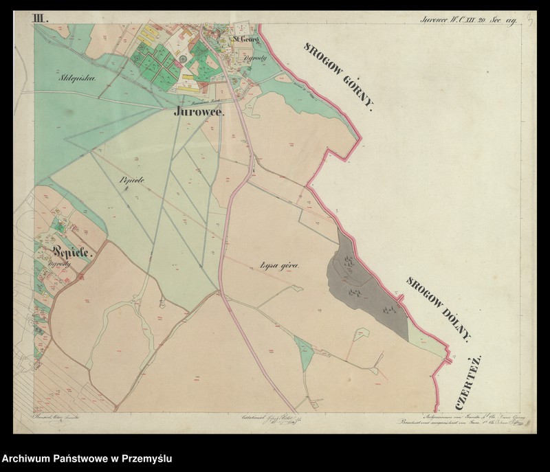 image.from.unit.number "Dorf Jurowce sammt Ortschaft Popiele in Galizien Sanoker Kreis"