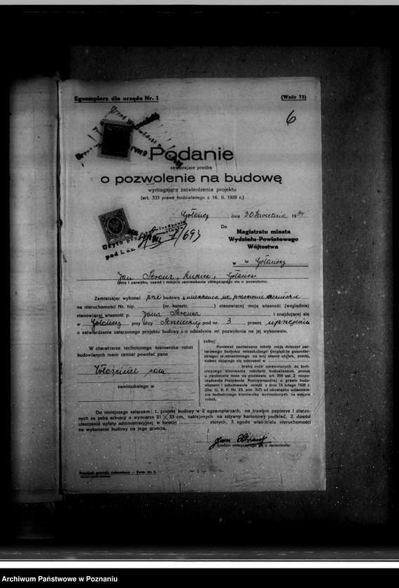 Obraz 10 z jednostki "Zatwierdzenie zakładu przemysłowego /rzeźni/ Jana Strauze w Gołańczy powiat wągrowiecki"