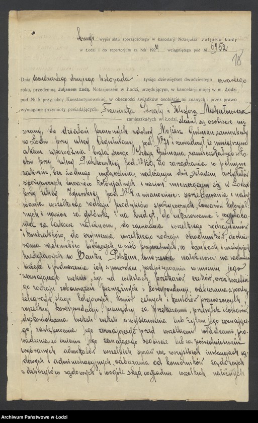 Obraz 20 z jednostki "Mojżesz Gutman – dom handlowy"