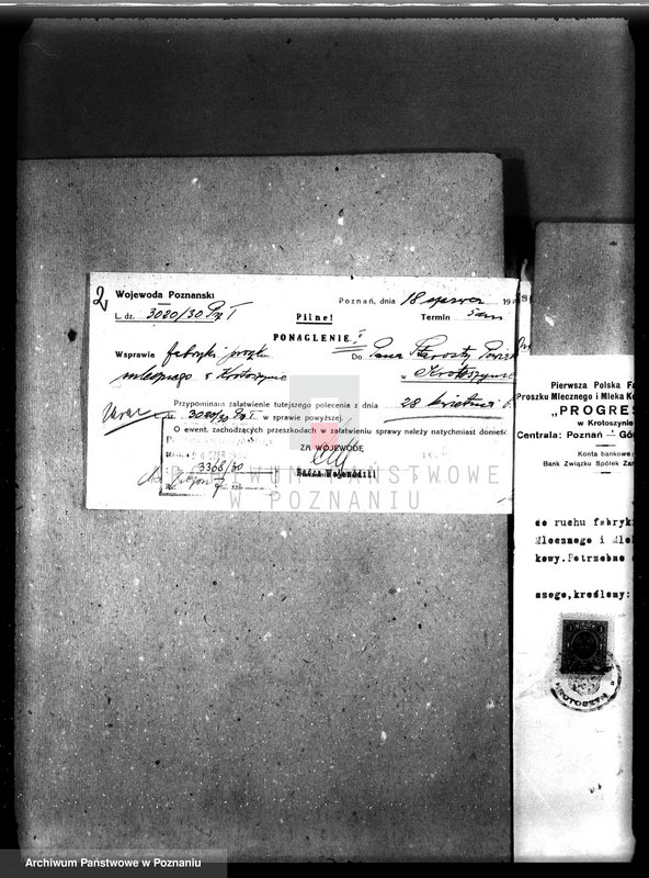 Obraz 6 z jednostki "Zatwierdzenie projektu przemysłowego urządzenia fabryki proszku mlecznego Firmy "Progres" w Krotoszynie"