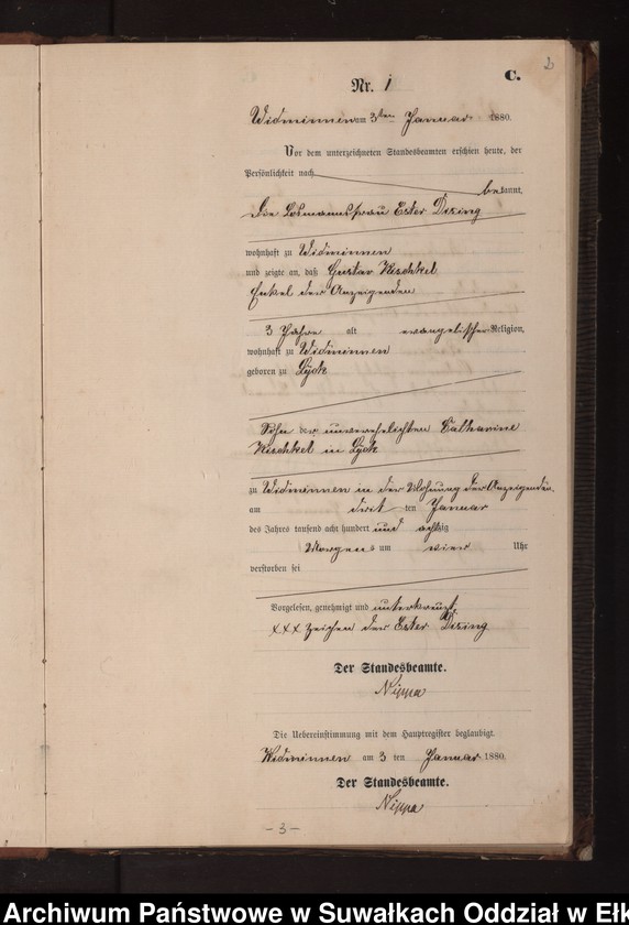 image.from.unit.number "Sterbe-Neben-Register des Preussischen Standes-Amtes Widminnen Kreis Loetzen"