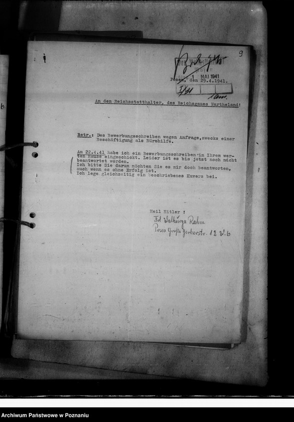 Obraz 13 z jednostki "Bewerbungen um Anstellung"