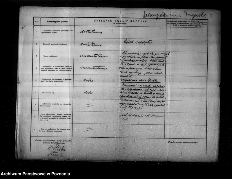 Obraz 12 z jednostki "Akta osobiste Walterbacha Jana komisarza obwodowego w Trzemesznie"