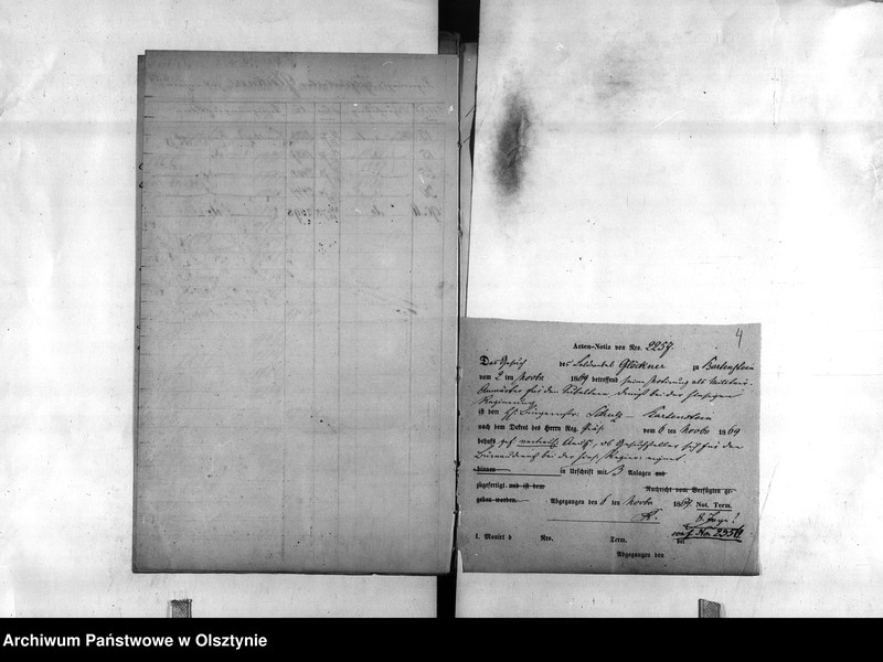 image.from.unit.number "Regierungs Sekretär Gloeckner [Ludwig] Am 1. Juli 1895 in den Ruhestand getreten"