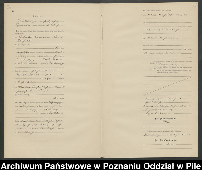 Obraz 15 z jednostki "Księga małżeństw"