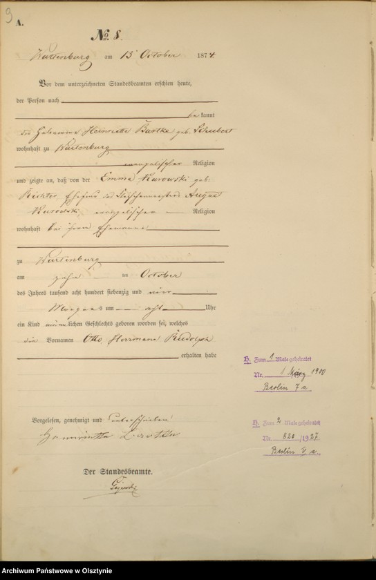 image.from.unit.number "Haupt-Geburts-Register Nr 1 - 51"