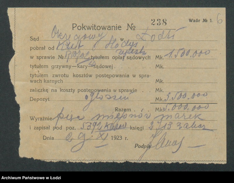 Obraz 8 z jednostki "Wrzonecki, Kret i Hodys- handel manufakturą"