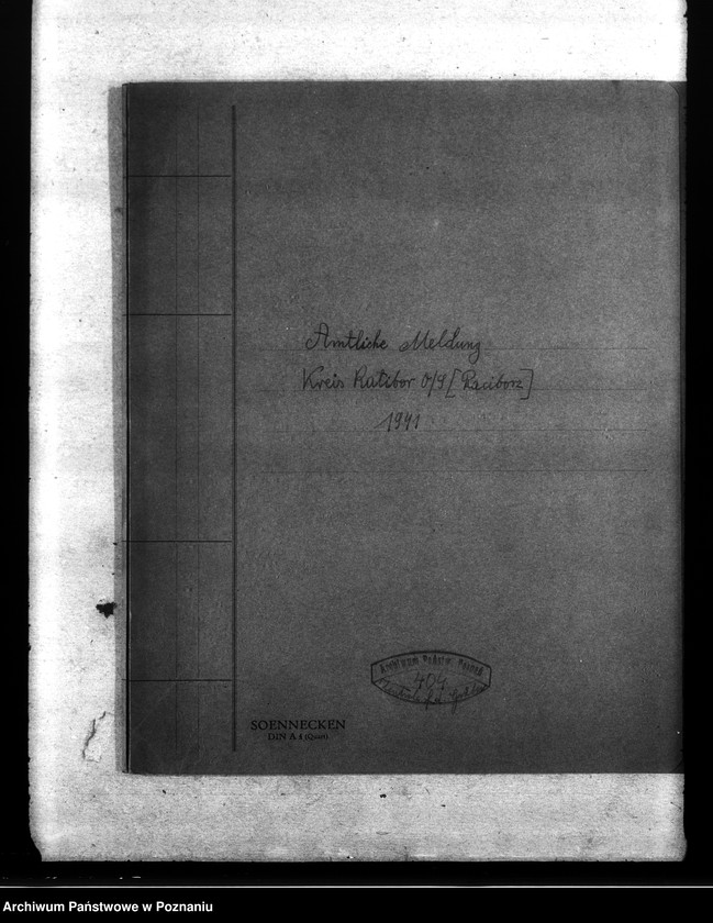 Obraz 4 z jednostki "Amtliche Meldungen Kreis Ratibor O/ S (Raciborz)"
