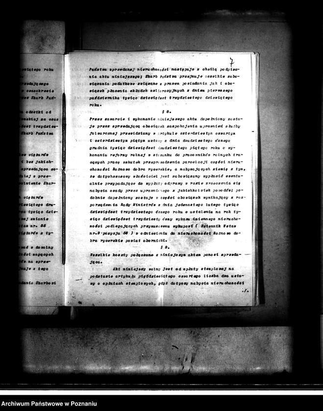 Obraz 11 z jednostki "Majątek Rożnowo powiatu obornickiego nabycie nieruchomości w trybie w trybie art. 8 ustawy o wykonaniu reformy rolnej"