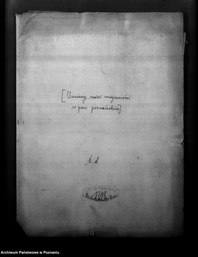 Obraz 4 z jednostki "Zmiany nazw miejscowości w powiecie poznańskim"