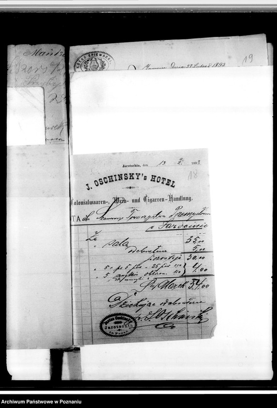 Obraz 20 z jednostki "Korespondencja, podania o przyjęcie na członków, sprawy finansowe, odezwy"