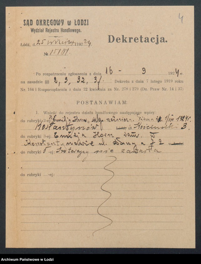 Obraz 6 z jednostki "Emilja Horn – sklep rzeźniczy. Konstantynów"