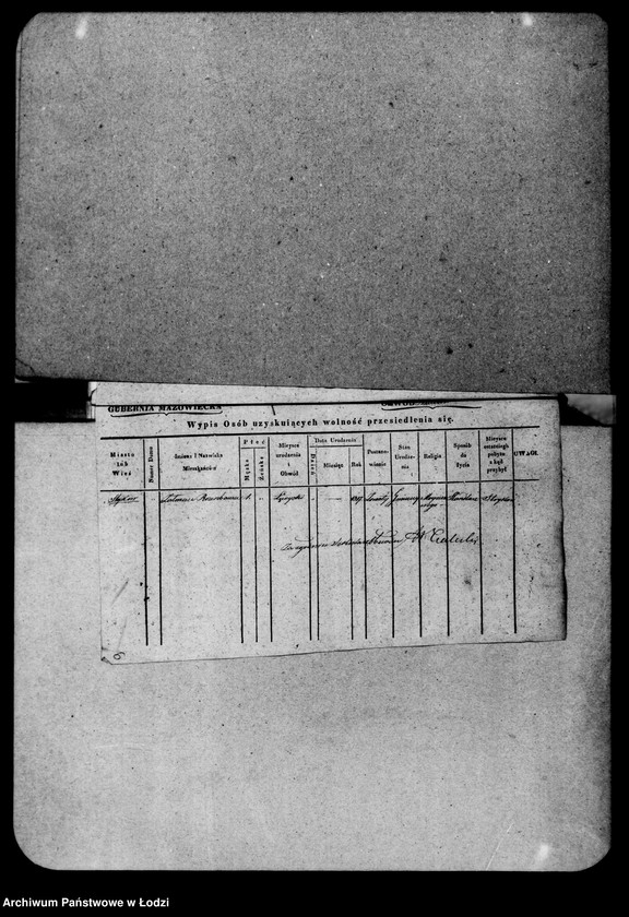 Obraz 10 z jednostki "Akta tyczące się przesiedlenia"