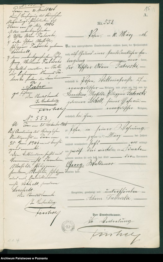 Obraz 17 z jednostki "Księga miejscowa urodzeń tom II"