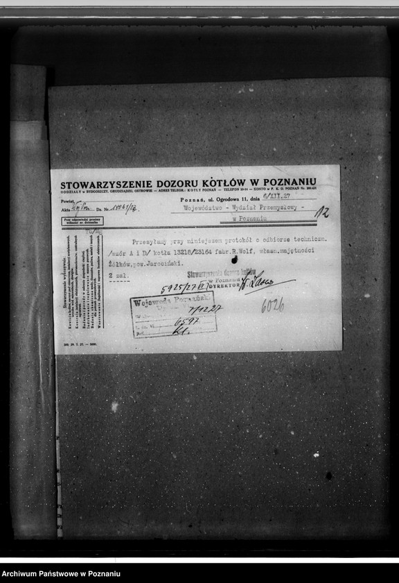 Obraz 17 z jednostki "Gospodarstwo rolne Józefa Palacza, maj. Żółków pow. jarociński nr woj. kotła 6026"