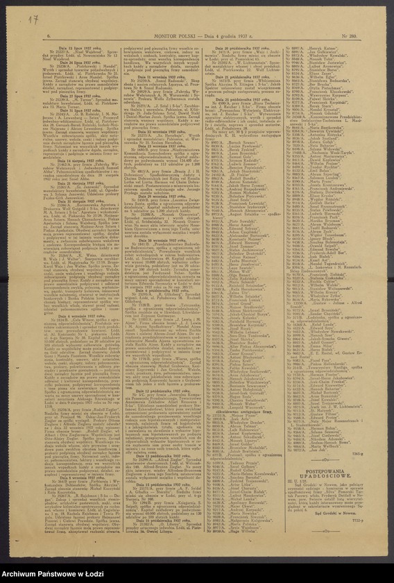 Obraz 19 z jednostki "Izrael Piotrkowski, Aron Mandel- wyrób i sprzedaż towarów półjedwabnych i podszewek"