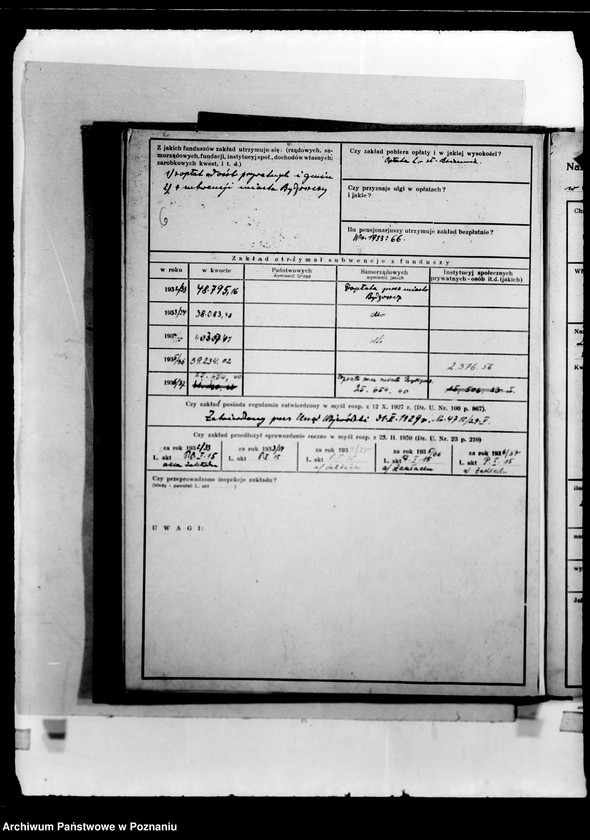 Obraz 10 z jednostki "/Zakłady opiekuńcze, kartoteka/"