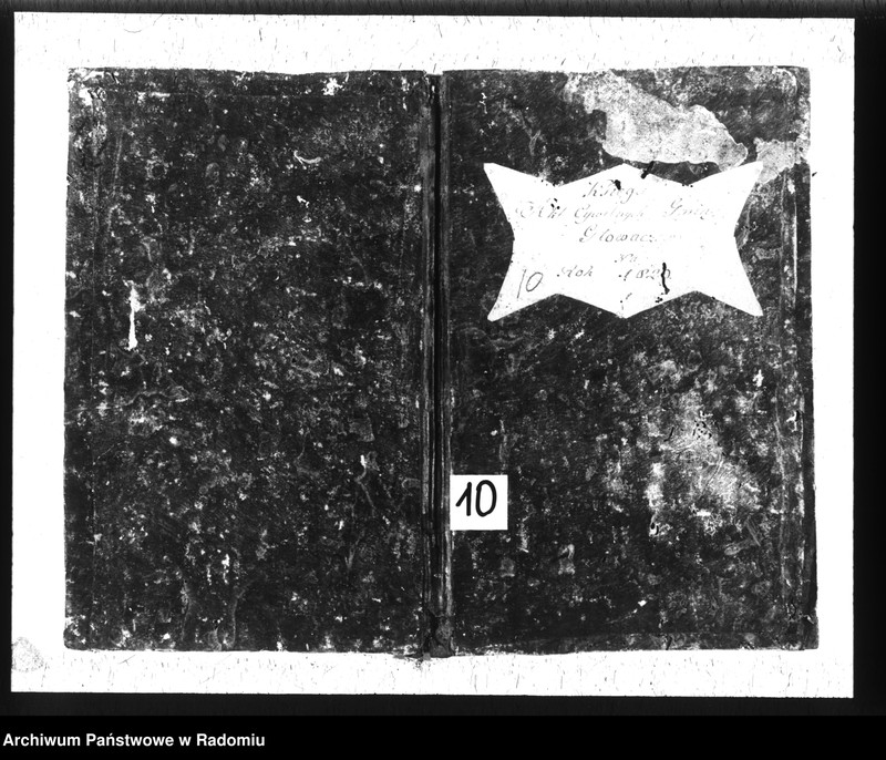 image.from.unit.number "Księga akt cywilnych gminy Głowaczew na rok 1820"