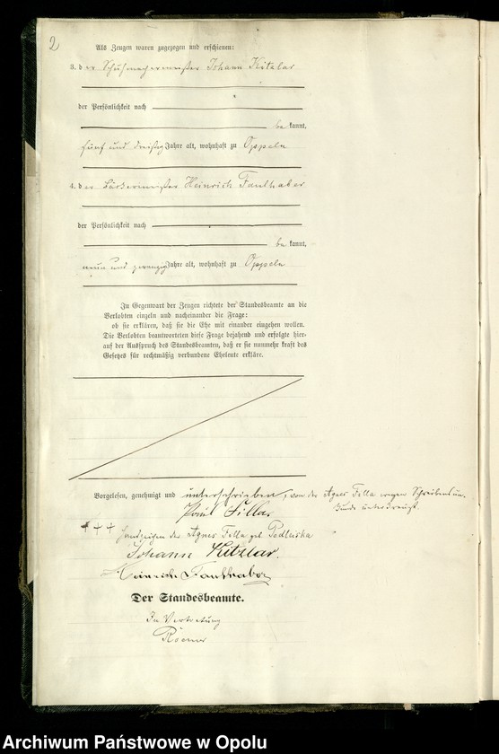 Obraz 5 z jednostki "Rejestr Małżeństw pierwopis 1891 [Opole] 1-142"