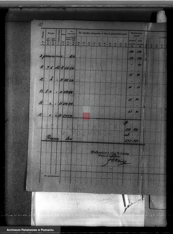 Obraz 14 z jednostki "Plan urządzania gospodarstwa leśnego dla lasu majętności Gorzyczki powiat kościański"