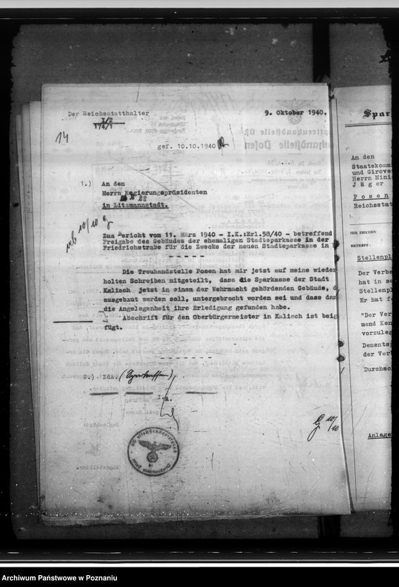 Obraz 18 z jednostki "Sparkassen und Giroverband Wartheland"