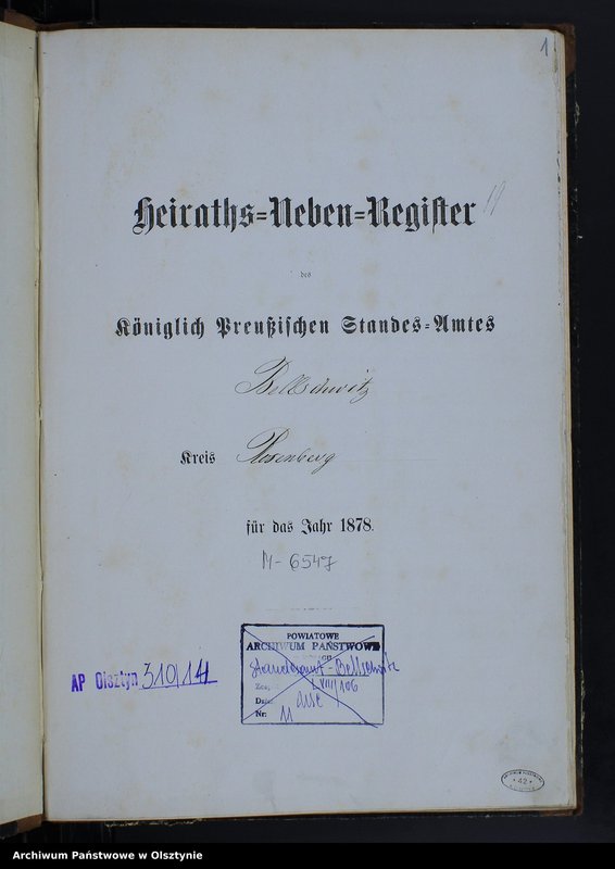 image.from.unit.number "Heiraths-Neben-Register Nr 1 - 20"