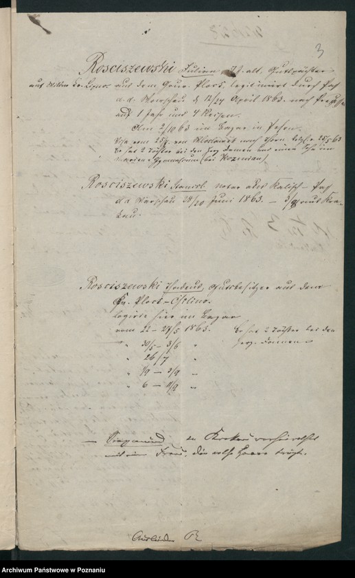 Obraz 6 z jednostki "A. betr. Familie Rościszewski /Rosenkranz/"