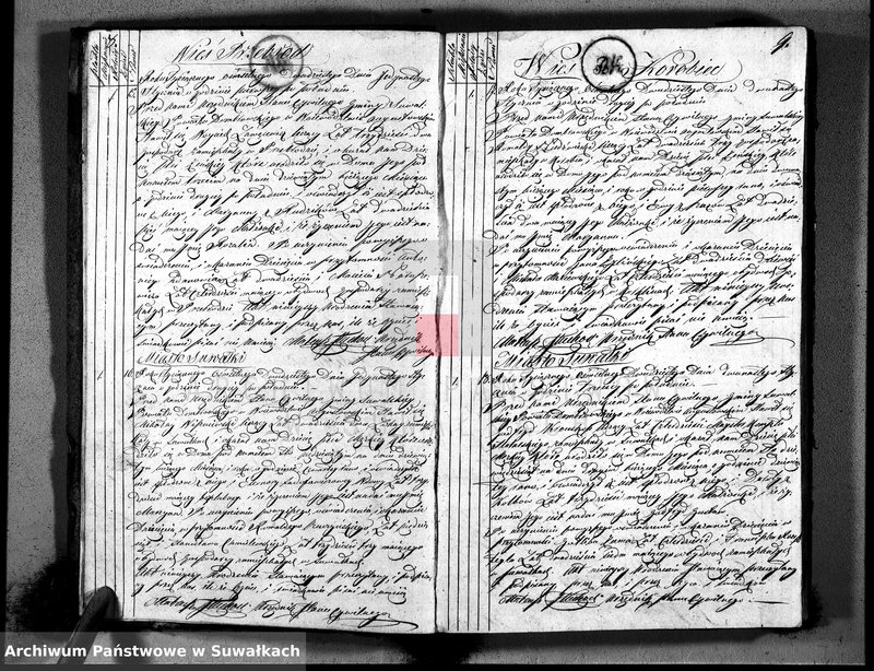 image.from.unit.number "Akta urodzonych urzędnika stanu cywilnego gminy suwalskiey na rok 1820"