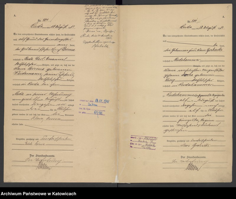 image.from.unit.number "Księga urodzeń nr 498 – 854 tom II"