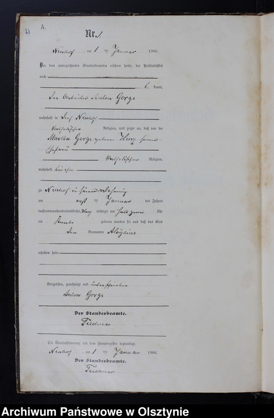 image.from.unit.number "Geburts -Neben-Register Nr.1-129"