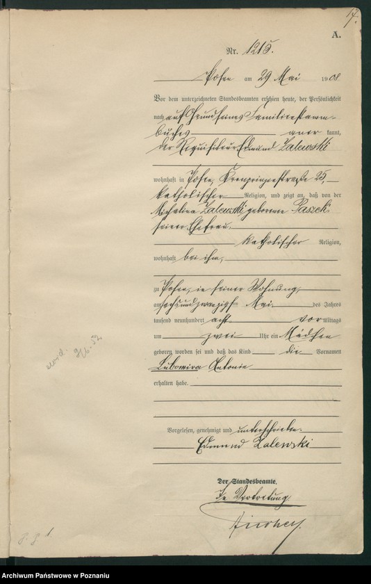 image.from.unit.number "Księga miejscowa urodzeń tom III [Rejestr główny urodzeń]"