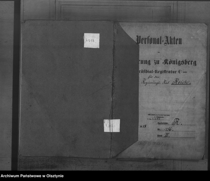 image.from.unit.number "Personal-Akten für den Geheimen Regierungs-Rat Reich [Gustav Friedrich Albert]"