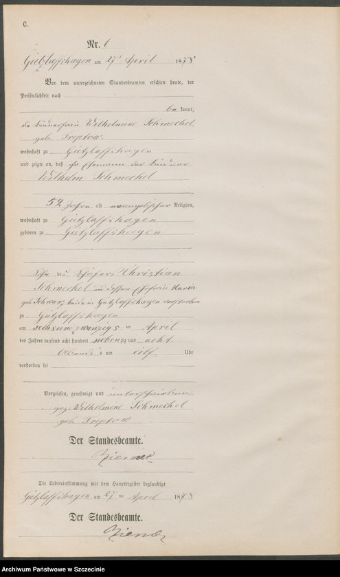 Obraz 9 z jednostki "Sterbe-Register (Neben-Register)"