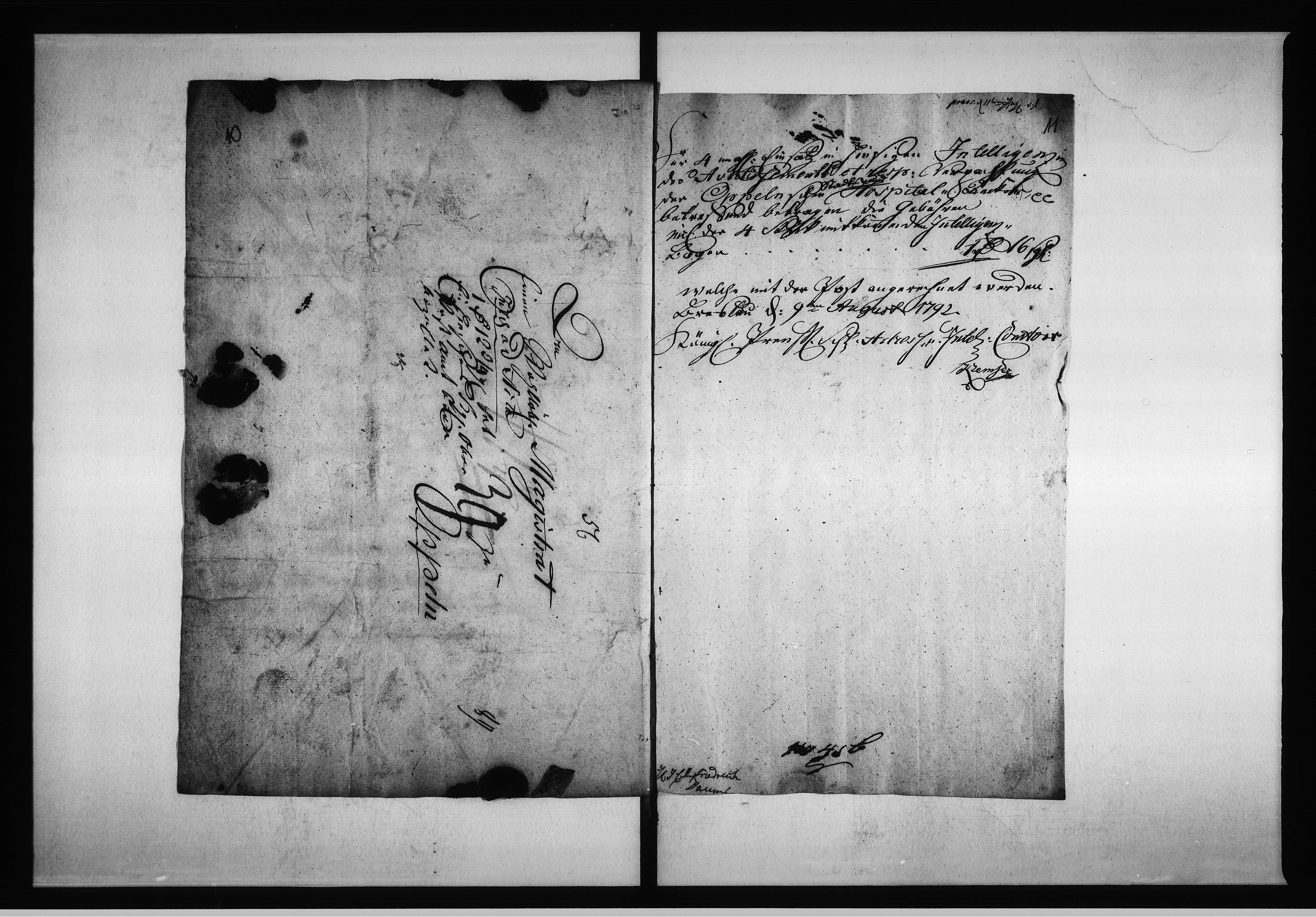 Obraz 13 z jednostki "Acta die Verpachtung derer Städtischen und Hospital Acker=Stücken betreffend. Vom 1792 bis März 1798 und von 1798 bis 1804 [...] Vol. III"