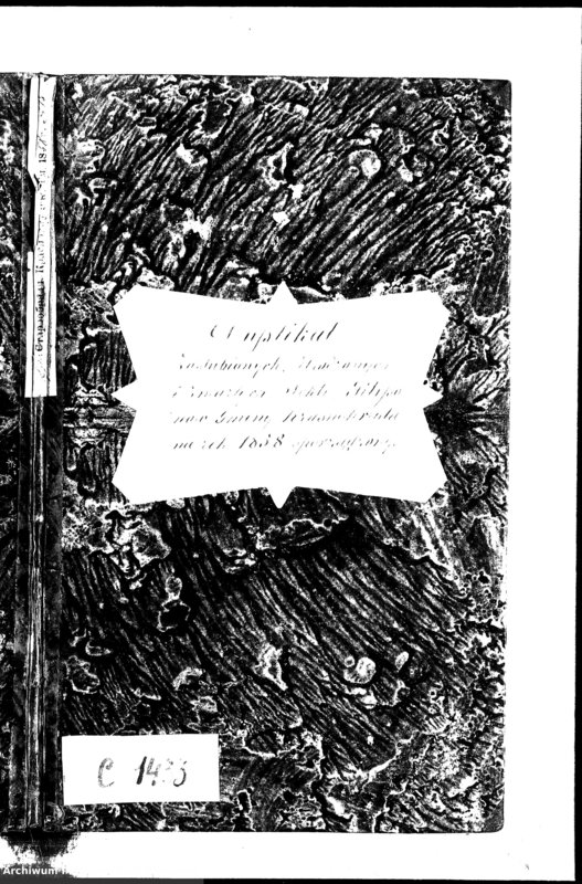 image.from.unit.number "Duplikat Zaślubionych, Urodzonych i Zmarłych Sekty Filiponów Gminy Krasnohruda na Rok 1858 sporządzony"