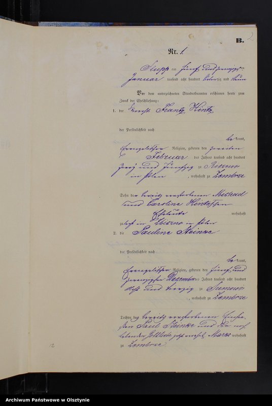 Obraz z jednostki "Heiraths-Neben-Register Nr 1 - 24"