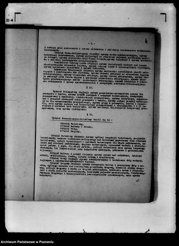 Obraz 7 z jednostki "Statut organizacyjny Urzędu Wojewódzkiego Poznańskiego"