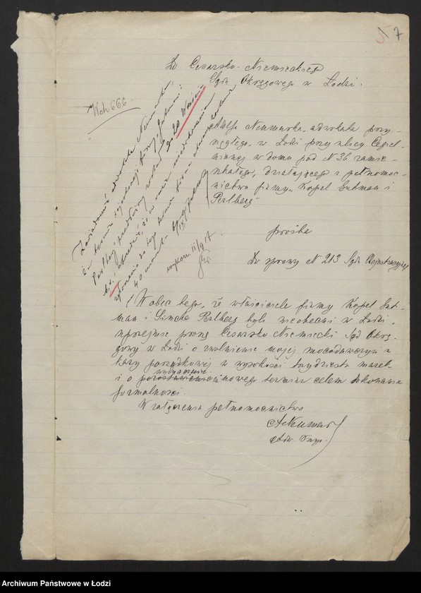 Obraz 9 z jednostki "Kopel Gutman i Perlberg - fabryka wyrobów wełnianych i półwełnianych"