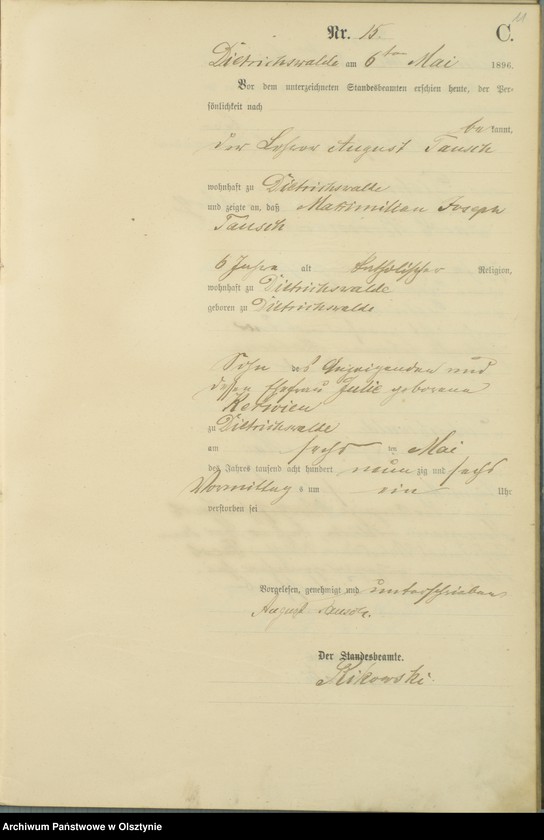 image.from.unit.number "Sterbe-Haupt-Register Nr 3 - 4 i 7 - 50"