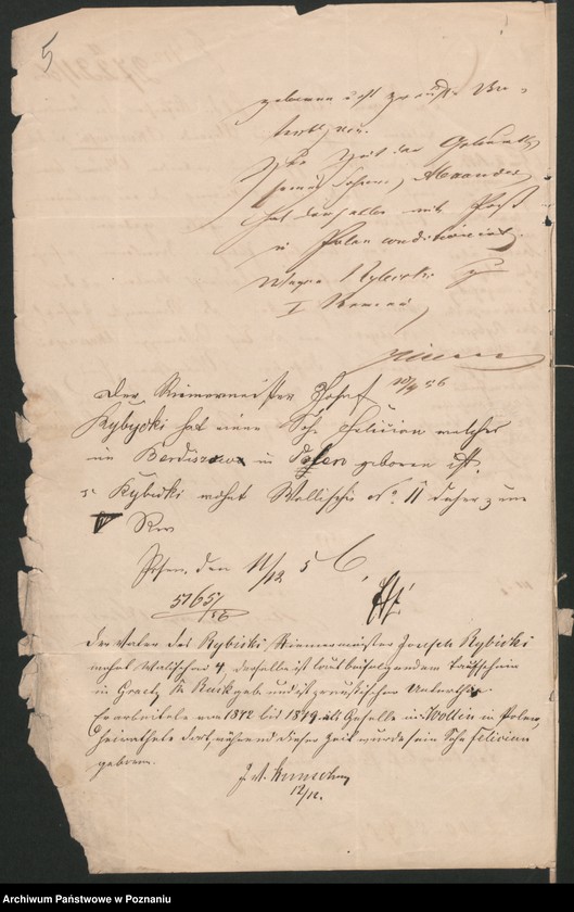 Obraz 10 z jednostki "A. betr. die Auskunft über Inländer Lit. A"