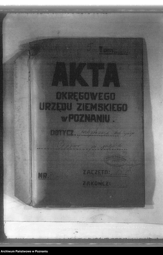 Obraz 4 z jednostki "Postępowanie techniczne przy parcelacji majątku Pępowo powiatu gostyńskiego"