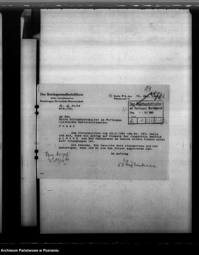 Obraz 18 z jednostki "Notdienstverpflichtung der Ärzte"