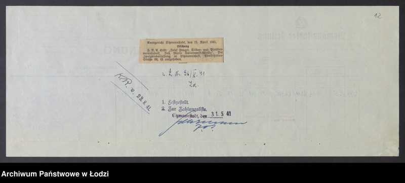 Obraz 14 z jednostki "Józef Fraget- Fabryka wyrobów srebrnych i platerowanych"