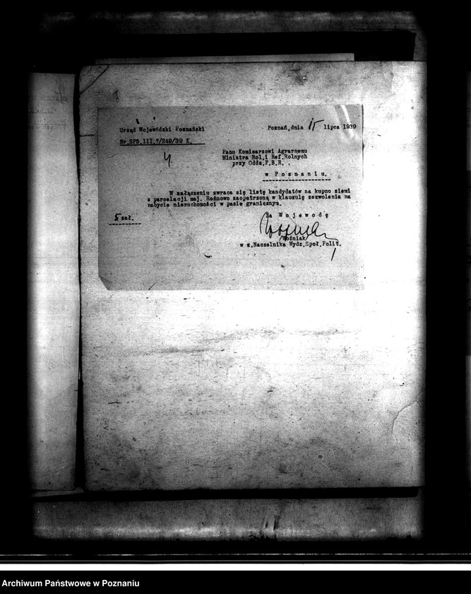 image.from.unit.number "Majątek Rożnowo powiatu obornickiego parcelacja Państwowego Banku Rolnego"