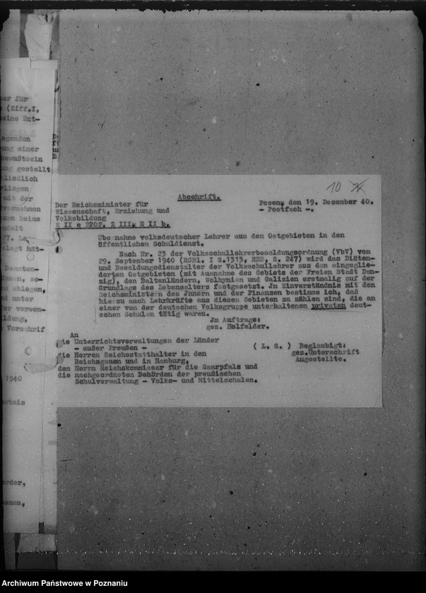 Obraz 14 z jednostki "Zatrudnienie i wynagrodzenie za pracę dla Niemców, miejscowych oraz osadzonych w Kraju Warty z terenów nadbałtyckich"